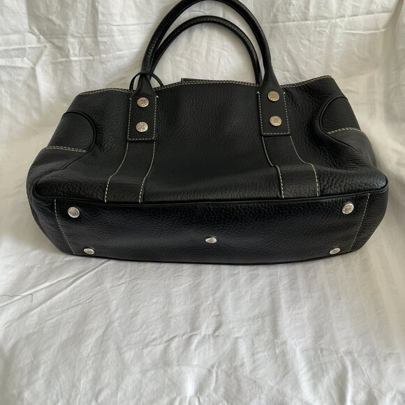 Michael Kors Black Pebble Leather Large Satchel - Picture 6 of 9